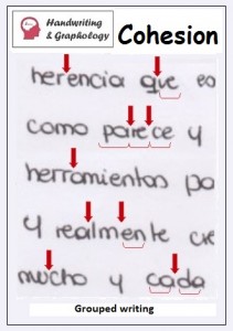 Analyzing Handwriting: Grouped writing