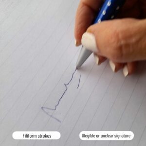 Signs of dishonesty in handwriting