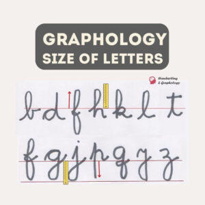 Study of Handwriting: Size of letters