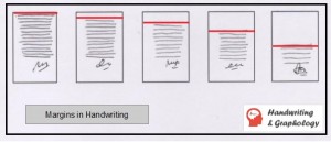margins in handwriting
