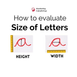 Measuring handwriting: Height and Width
