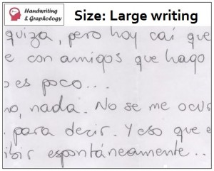 Study of Writing: Large writing