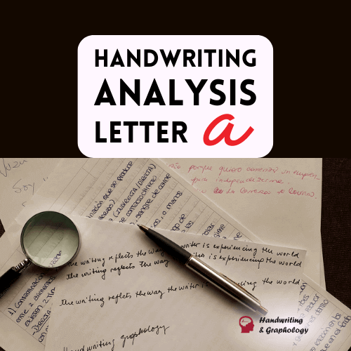 Handwriting Analysis Letter A