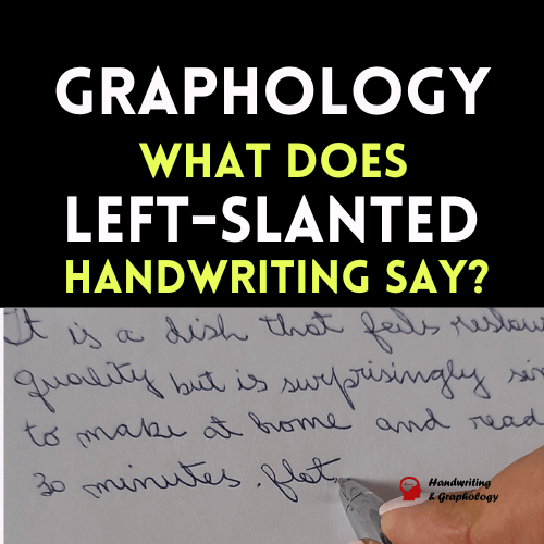 Graphology: how to measure slants